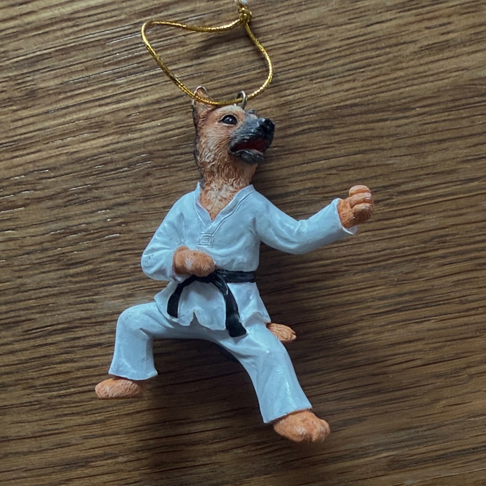 Karate Dog Ornament